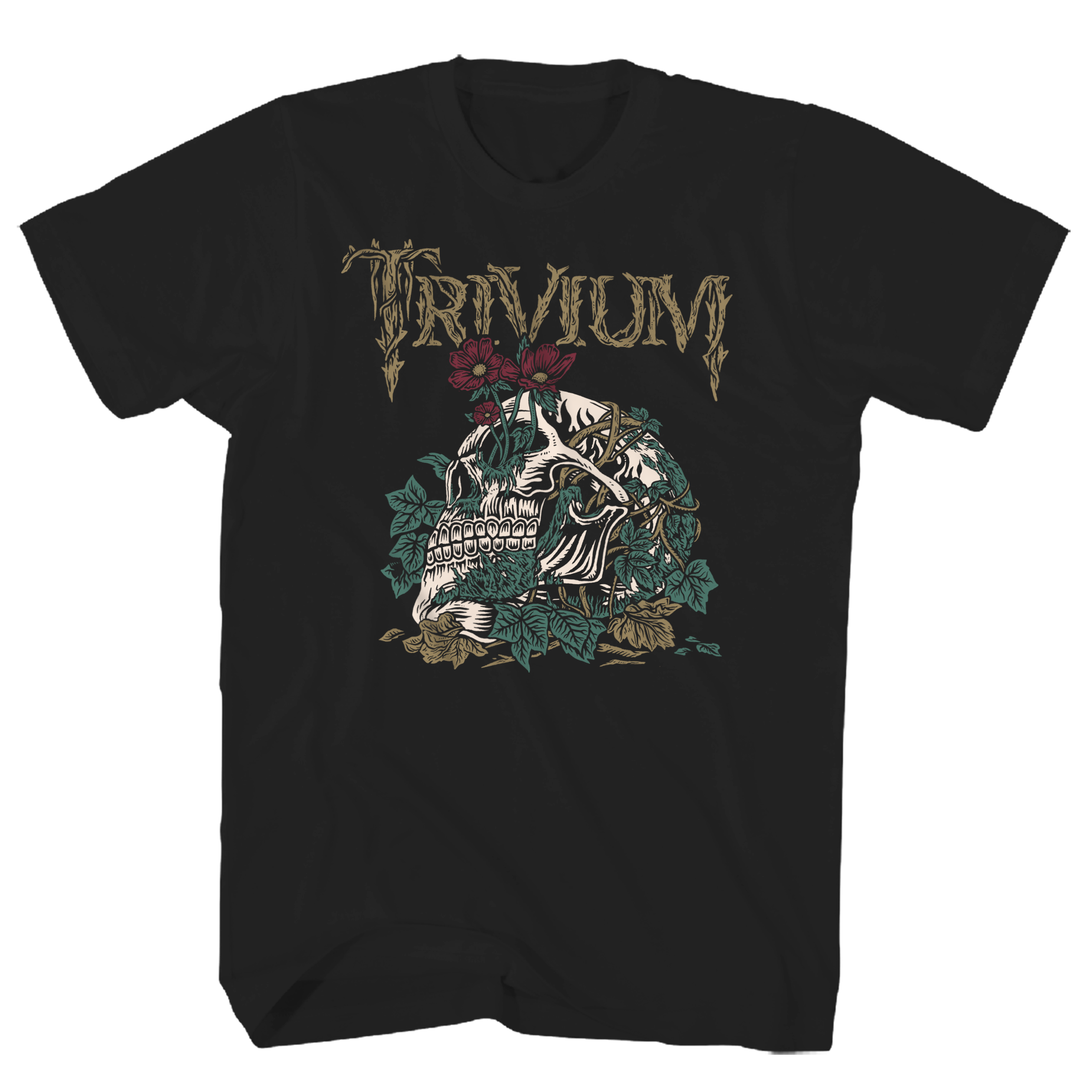 TRIVIUM SKELETON HEAD BLACK TEE