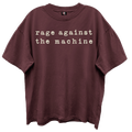 RAGE AGAINST THE MACHINE LOGO/GIANT VINTAGE/VINTAGE MAHOGANY T-SHIRT
