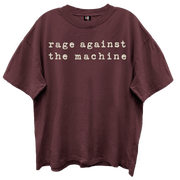 RAGE AGAINST THE MACHINE LOGO/GIANT VINTAGE/VINTAGE MAHOGANY T-SHIRT