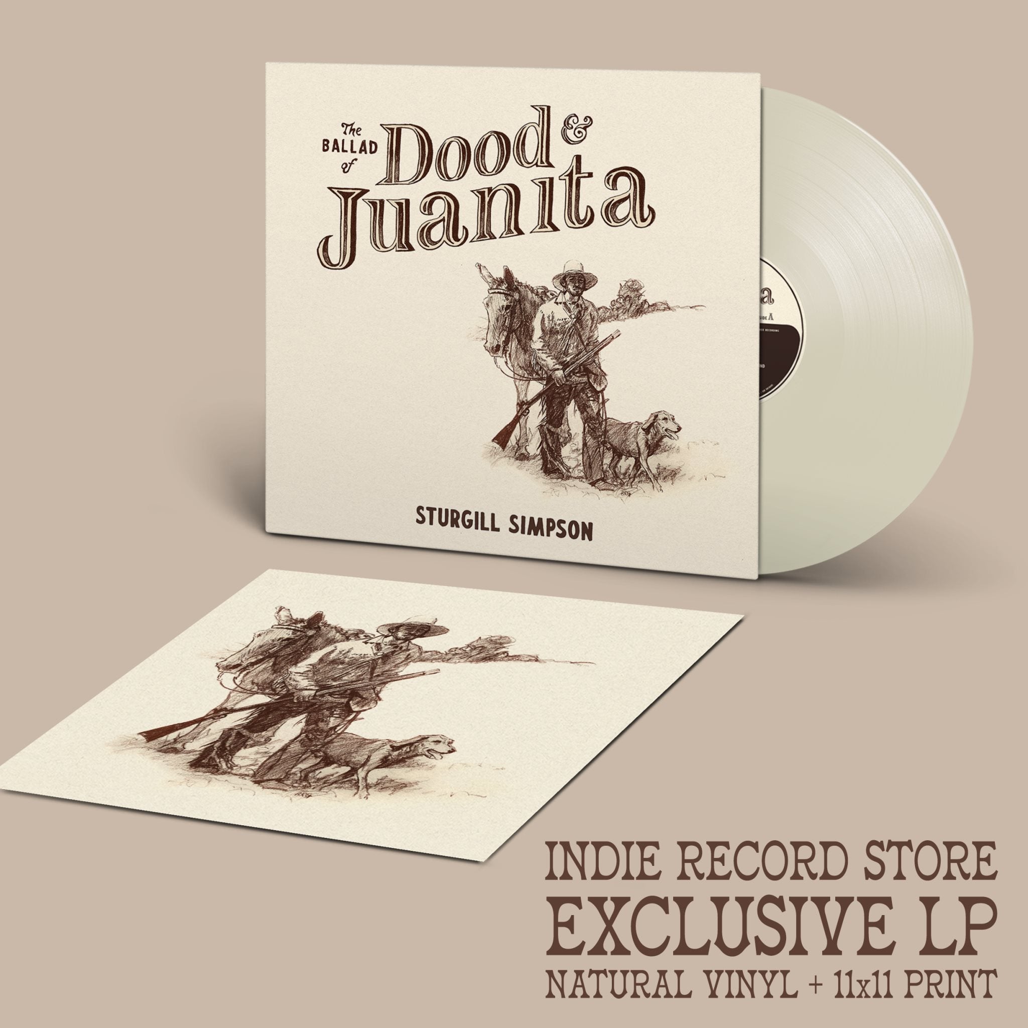 STURGILL SIMPSON 'BALLAD OF DOOD & JUANITA' LP - NATURAL