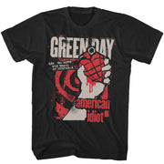 GREEN DAY AMERICAN IDIOT HYSTERIA T-SHIRTS