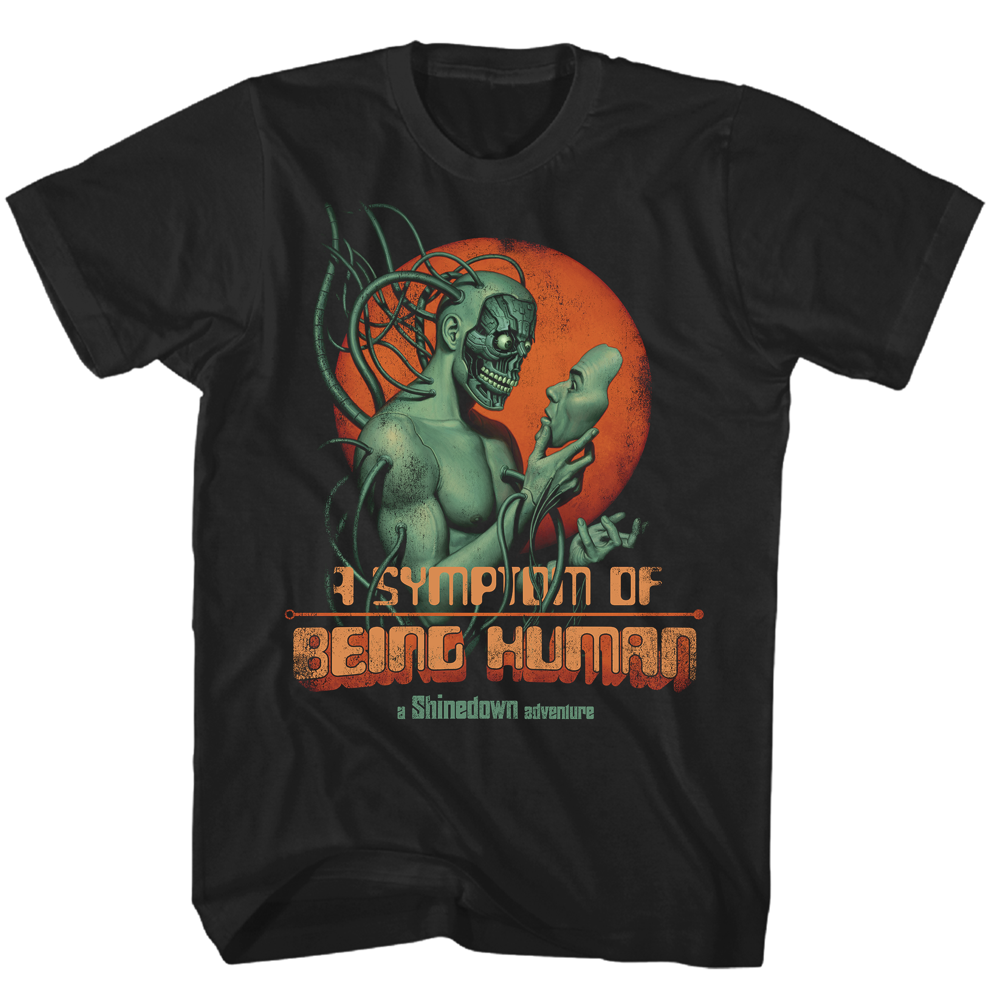 SHINEDOWN PLANET ZERO WORLD TOUR BLACK TEE