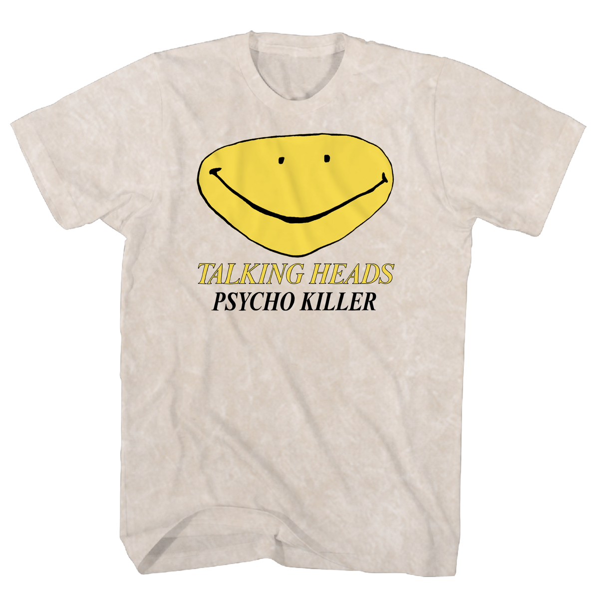 TALKING HEADS PSYCHO KILLER TAN MINERAL WASH TEE
