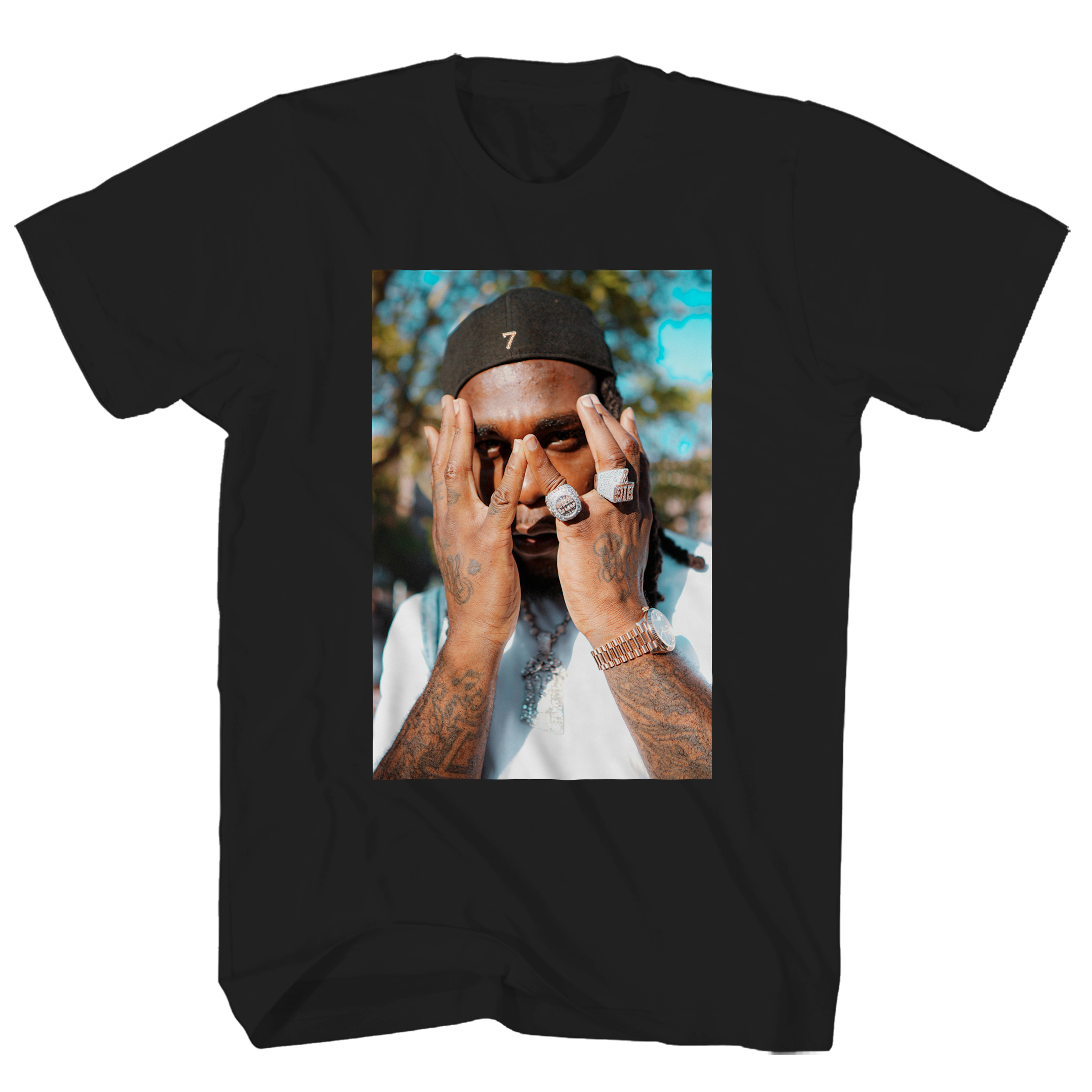 BURNA BOY PHOTO BLACK TEE
