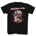 SYSTEM OF A DOWN MUSHROOM PEOPLE BLACK T-SHIRT