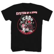SYSTEM OF A DOWN MUSHROOM PEOPLE BLACK T-SHIRT