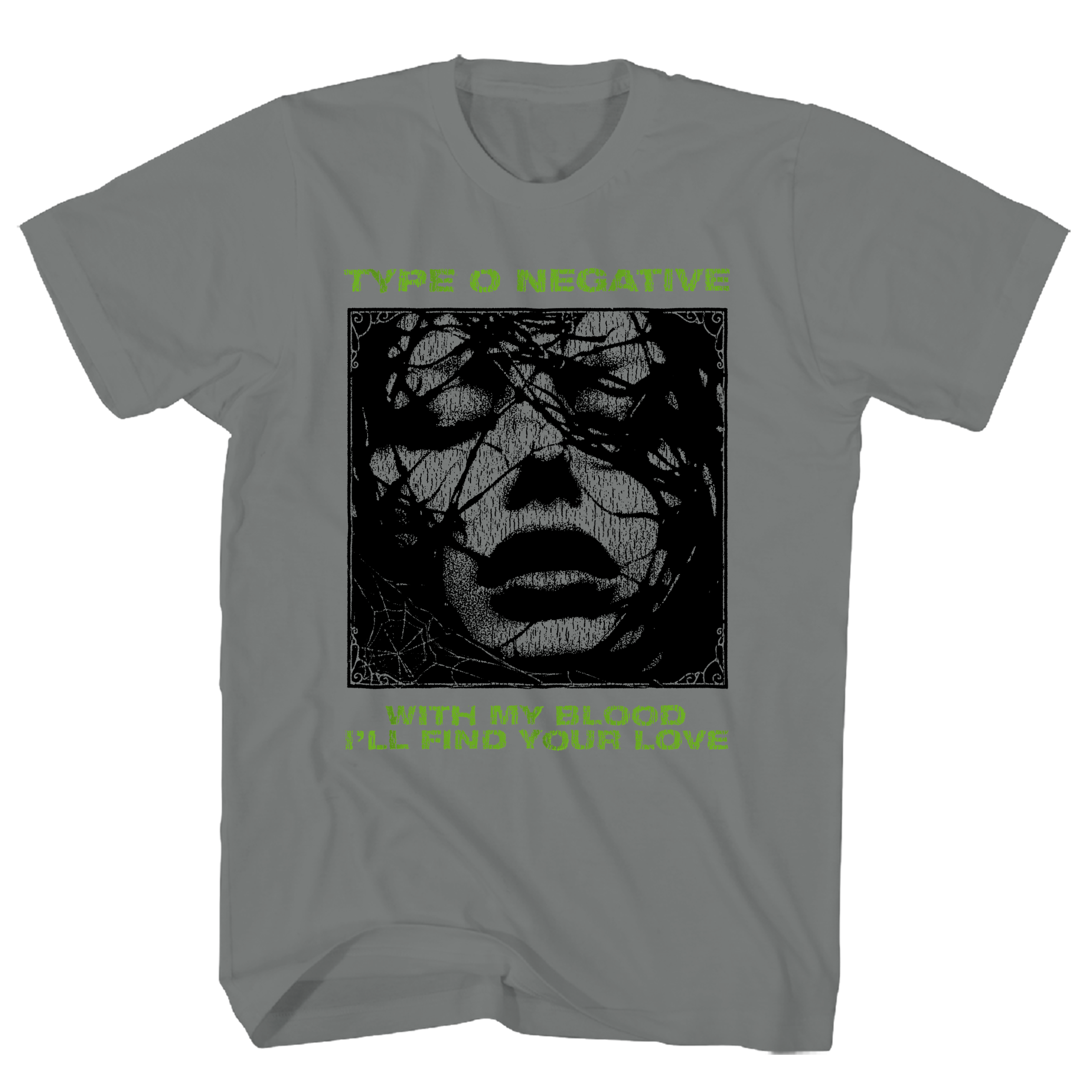 TYPE O NEGATIVE FIND YOUR LOVE CHARCOAL TEE