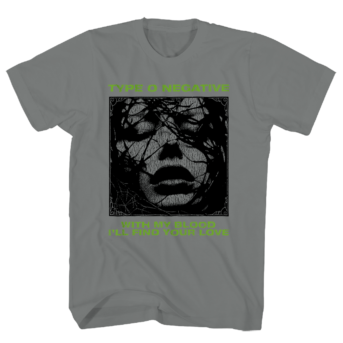 TYPE O NEGATIVE FIND YOUR LOVE CHARCOAL TEE