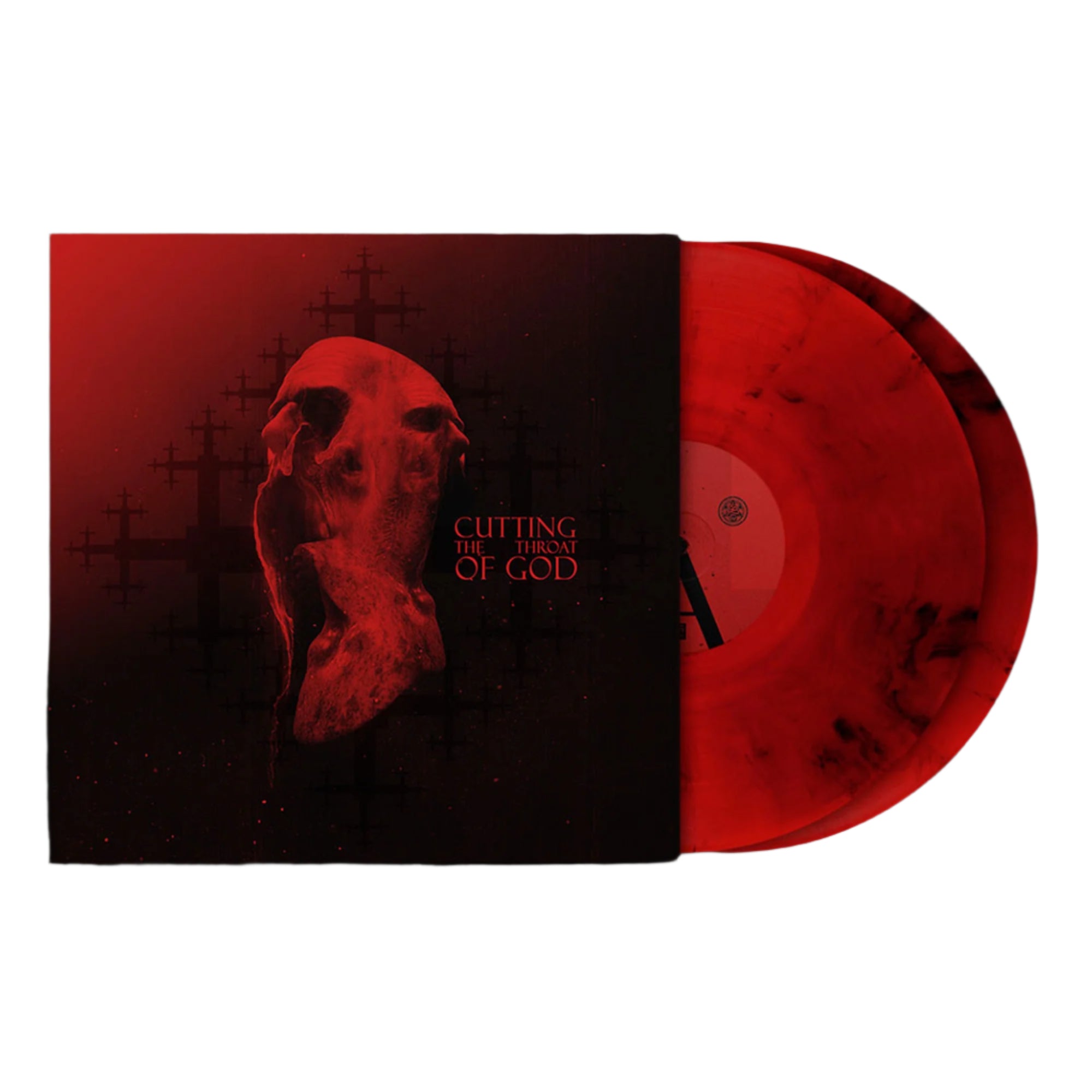 ULCERATE 'CUTTING THE THROAT OF GOD' 2LP - TRANSPARENT RED/BLACK SMOKE