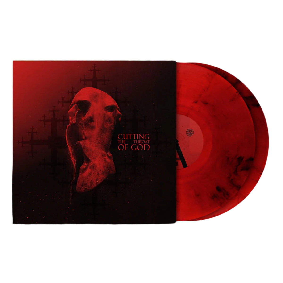 ULCERATE 'CUTTING THE THROAT OF GOD' 2LP - TRANSPARENT RED/BLACK SMOKE