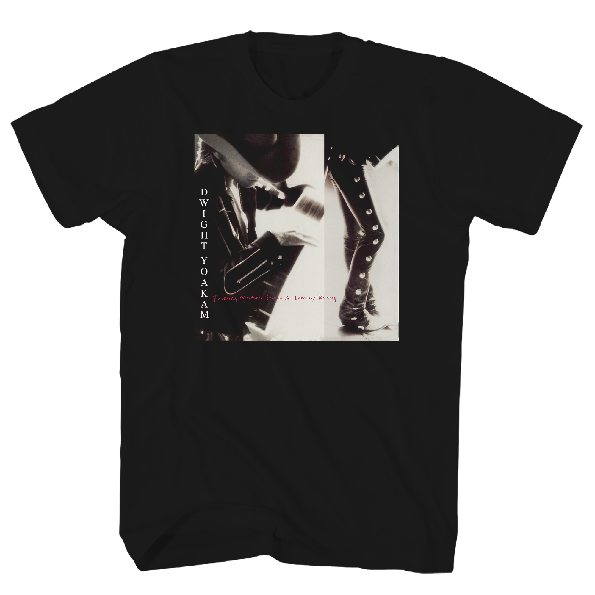 DWIGHT YOAKAM BUENOS NOCHES BLACK T-SHIRT