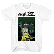 GORILLAZ WIRED COVER FADED WHITE TEE