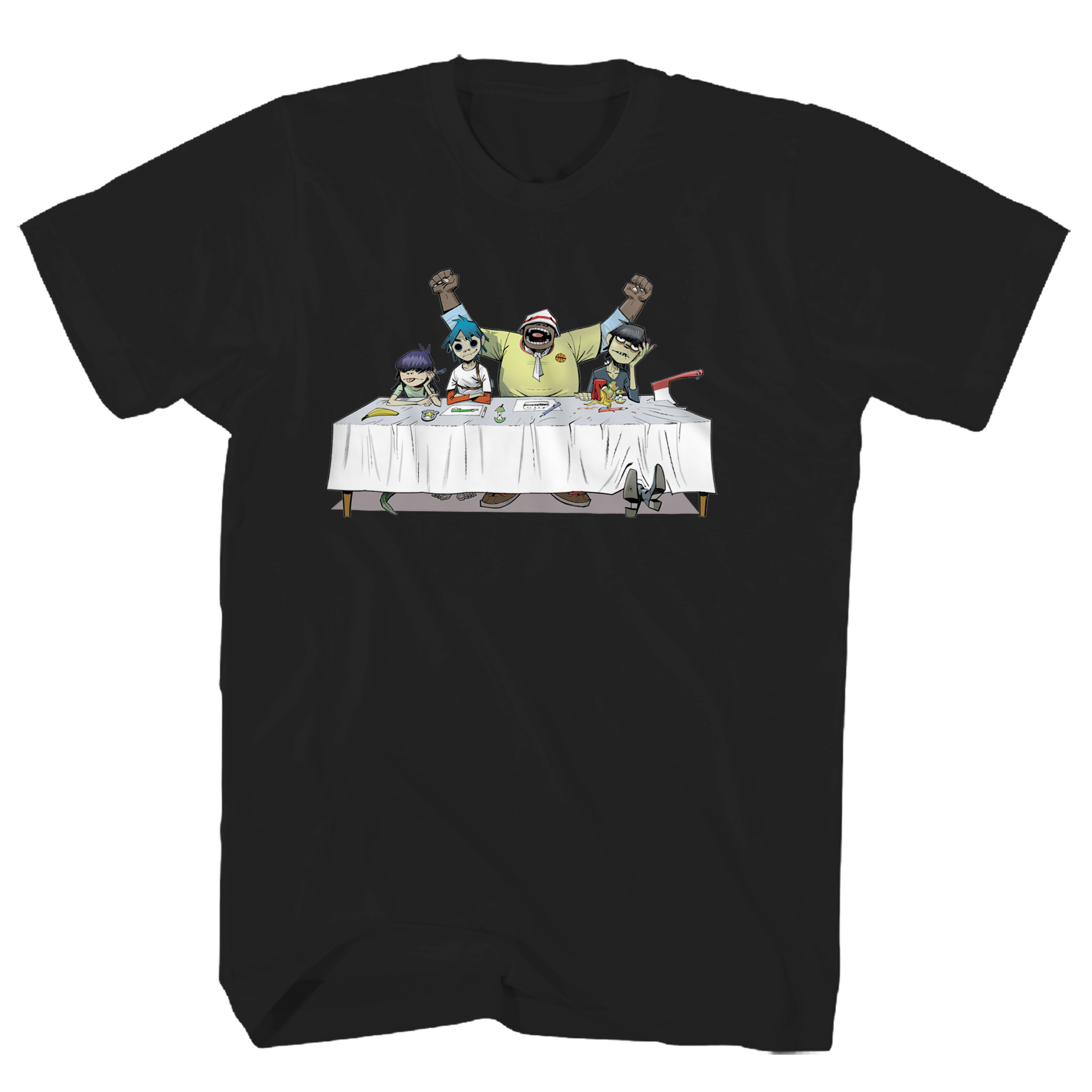 GORILLAZ DINNER TABLE BLACK TEE