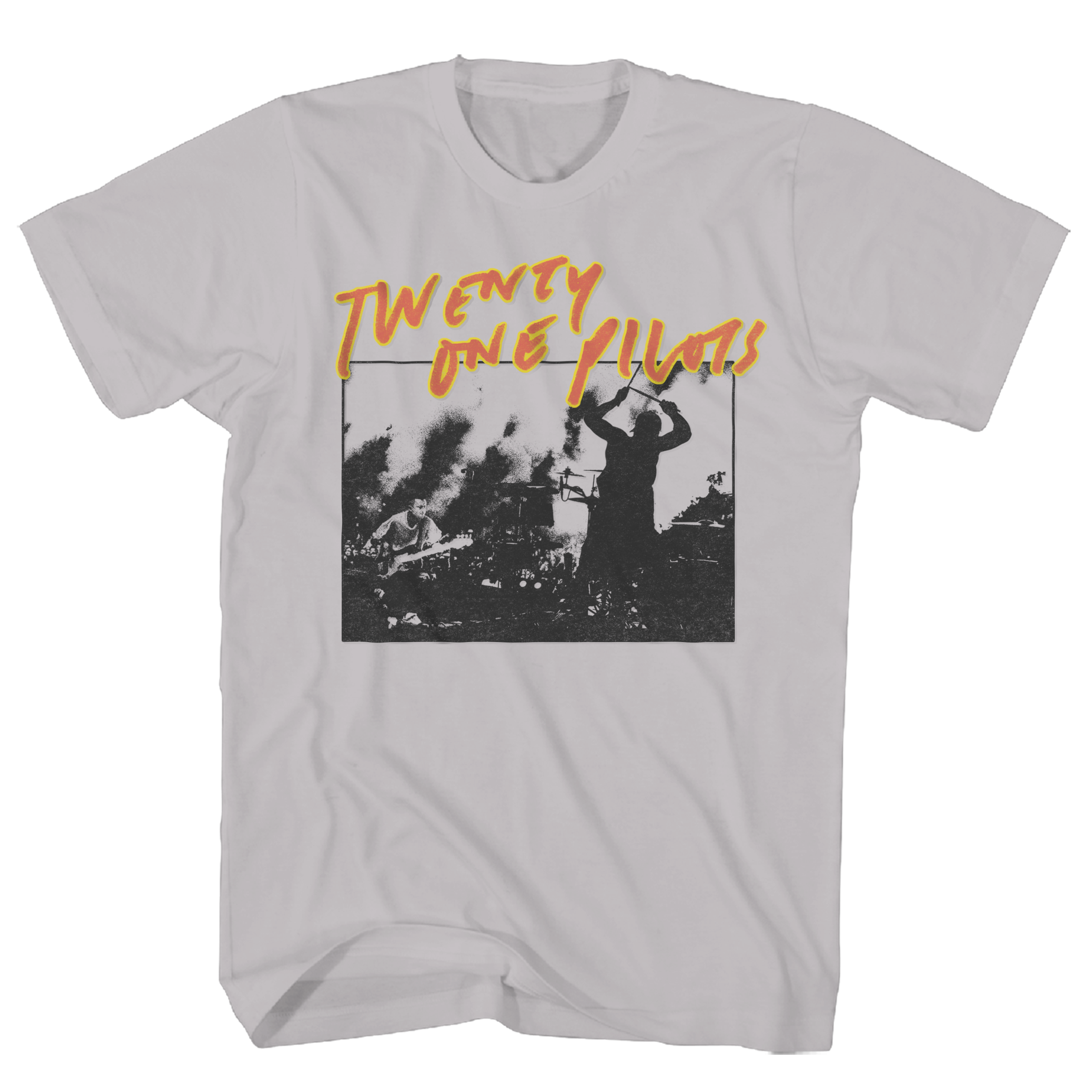 TWENTY ONE PILOTS LIVE SCRIBBLE GREY TEE