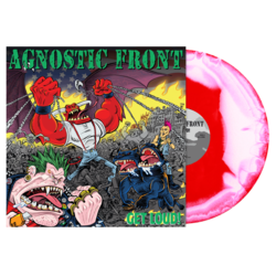 AGNOSTIC FRONT 'GET LOUD'  LP - RED/WHITE/INK SPOT