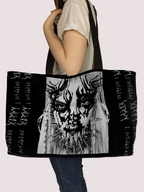 POPPY - 'I DISAGREE' - OVERSIZED TOTE BAG