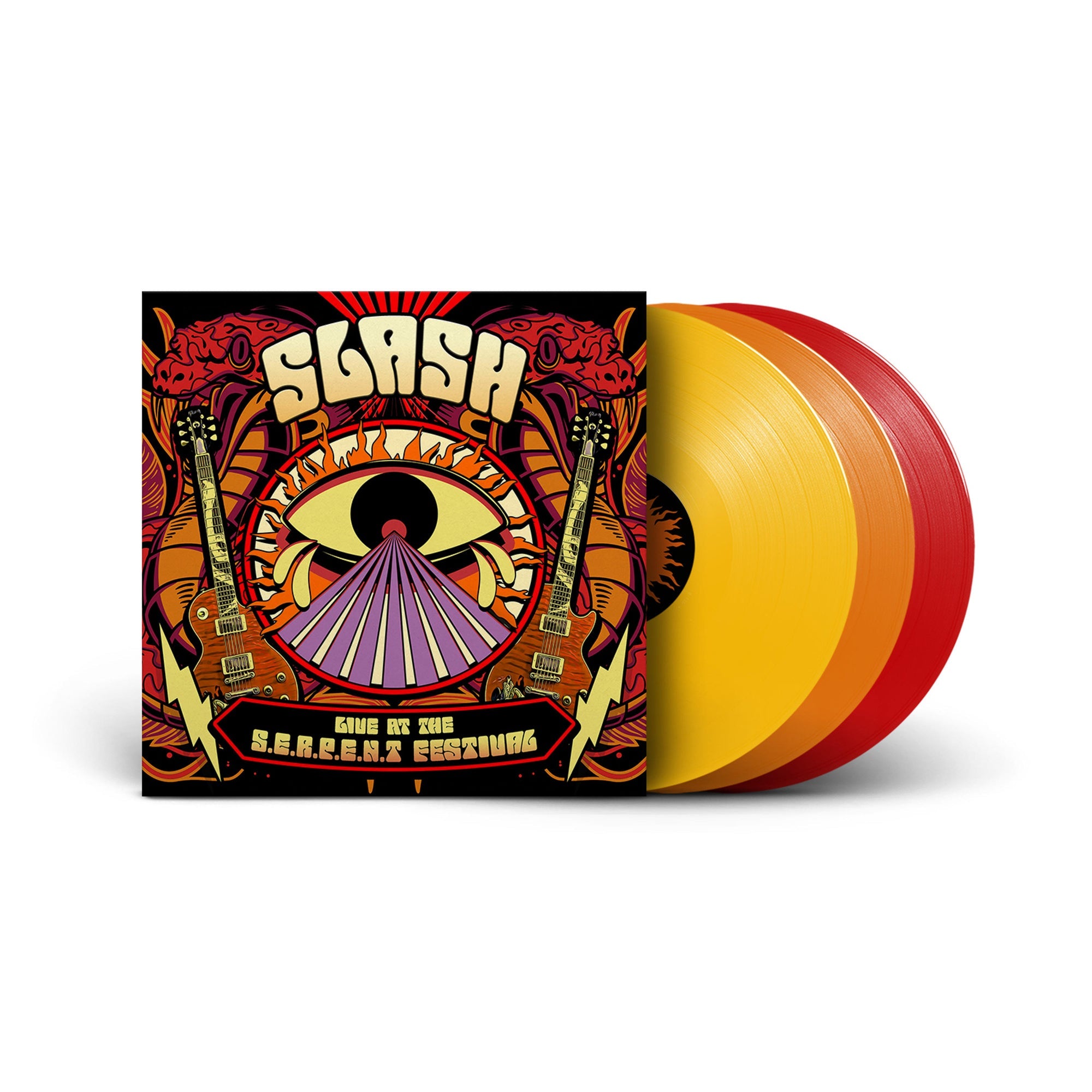 SLASH 'LIVE AT THE S.E.R.P.E.N.T. FESTIVAL' 3LP - TRI-COLOR