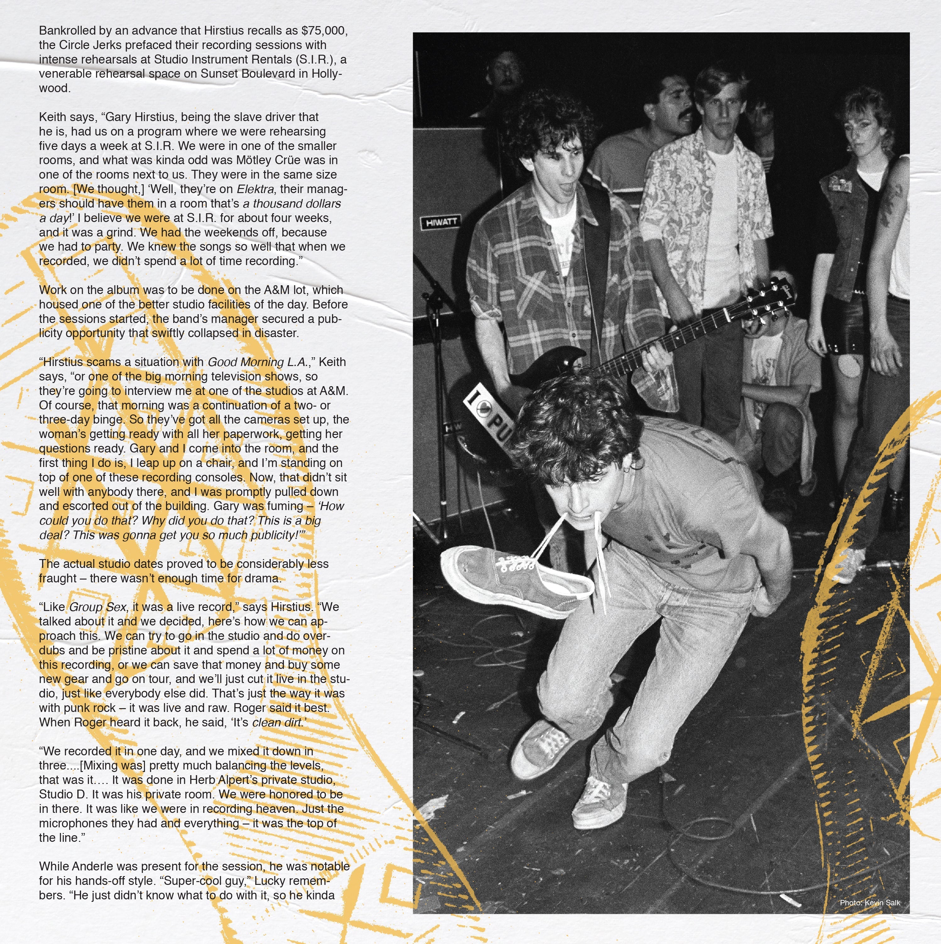 CIRCLE JERKS ‘WILD IN THE STREETS’ 40TH ANNIVERSARY EDITION LP - EXCLUSIVE - LTD. 1000 -  WHITE/PINK
