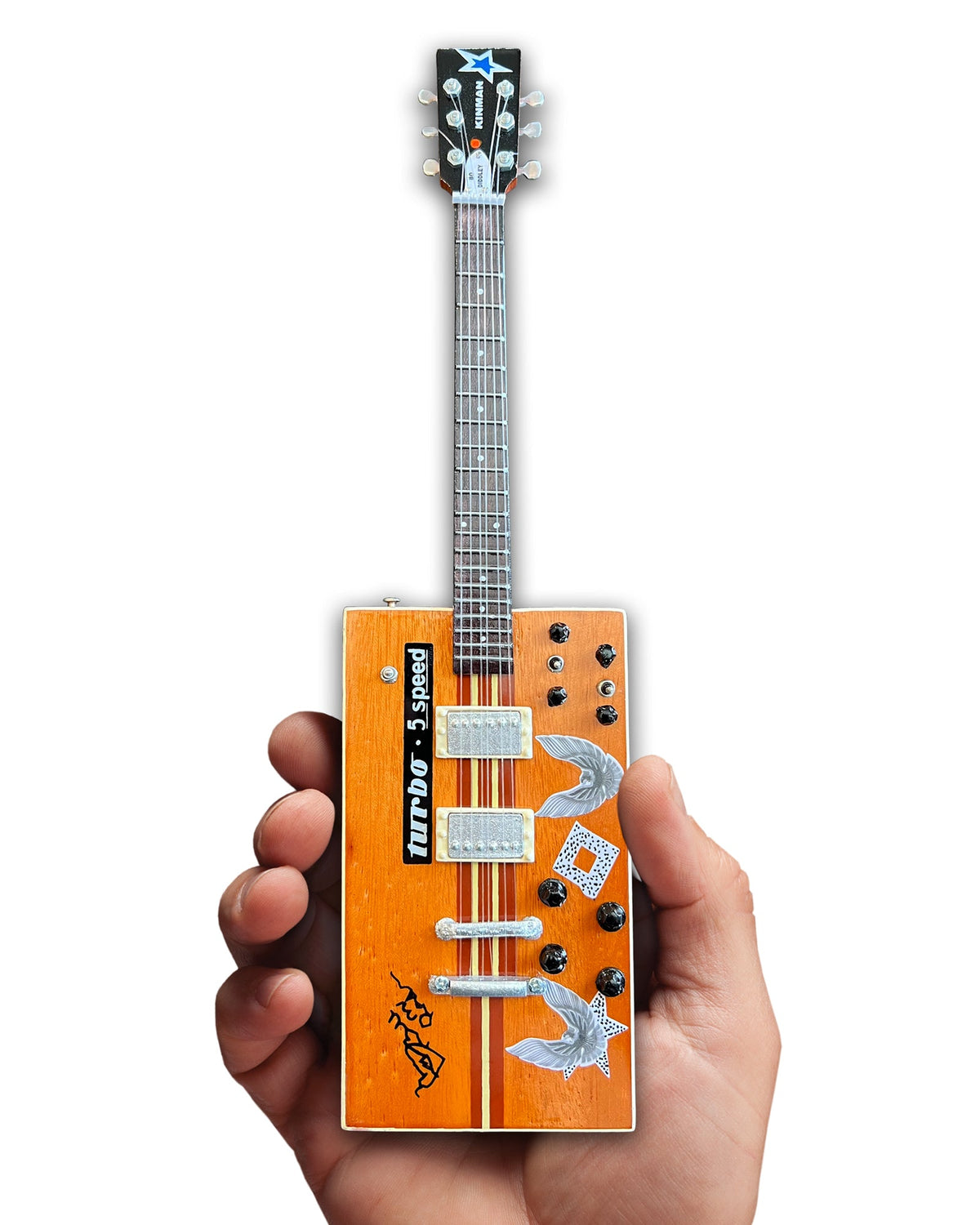 BO DIDDLEY SIGNATURE'TWANG MACHINE' TURBO 5-SPEED KINMAN CUSTOM MINI GUITAR MODEL