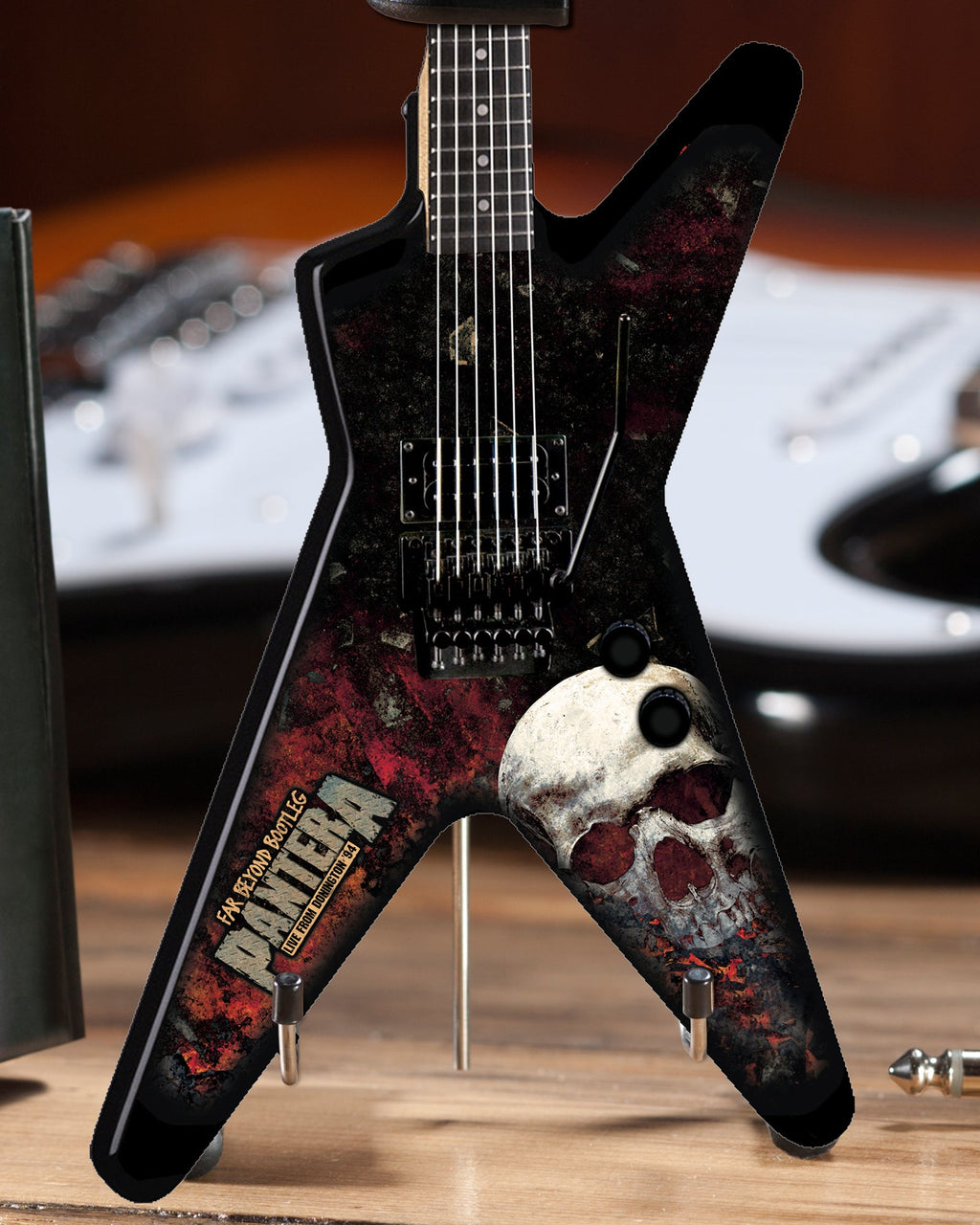 DEAN DIMEBAG PANTERA FAR BEYOND BOOTLEG GRAPHIC ML MINIATURE GUITAR MODEL - ARTIST PROOF EDITION