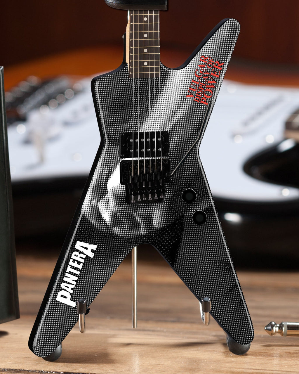 DEAN DIMEBAG PANTERA VULGAR DISPLAY OF POWER ML MINIATURE GUITAR MODEL - ARTIST PROOF EDITION