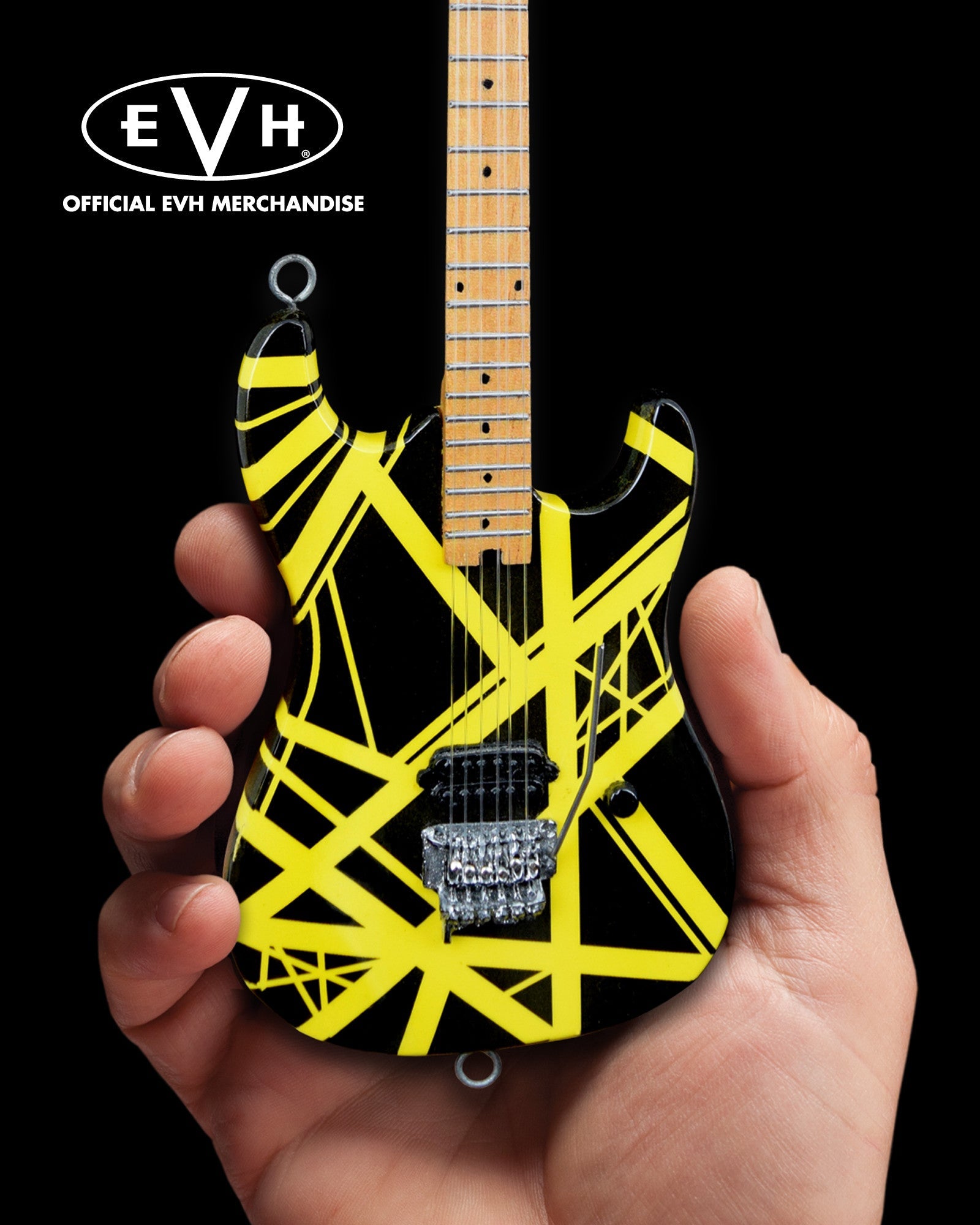 EVH SET OF 3 EDDIE VAN HALEN MINI GUITAR REPLICA COLLECTIBLES - OFFICIALLY LICENSED