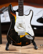 SET OF 3 SIGNATURE JIMI HENDRIX FENDER' STRATOCASTER' MINI GUITARS