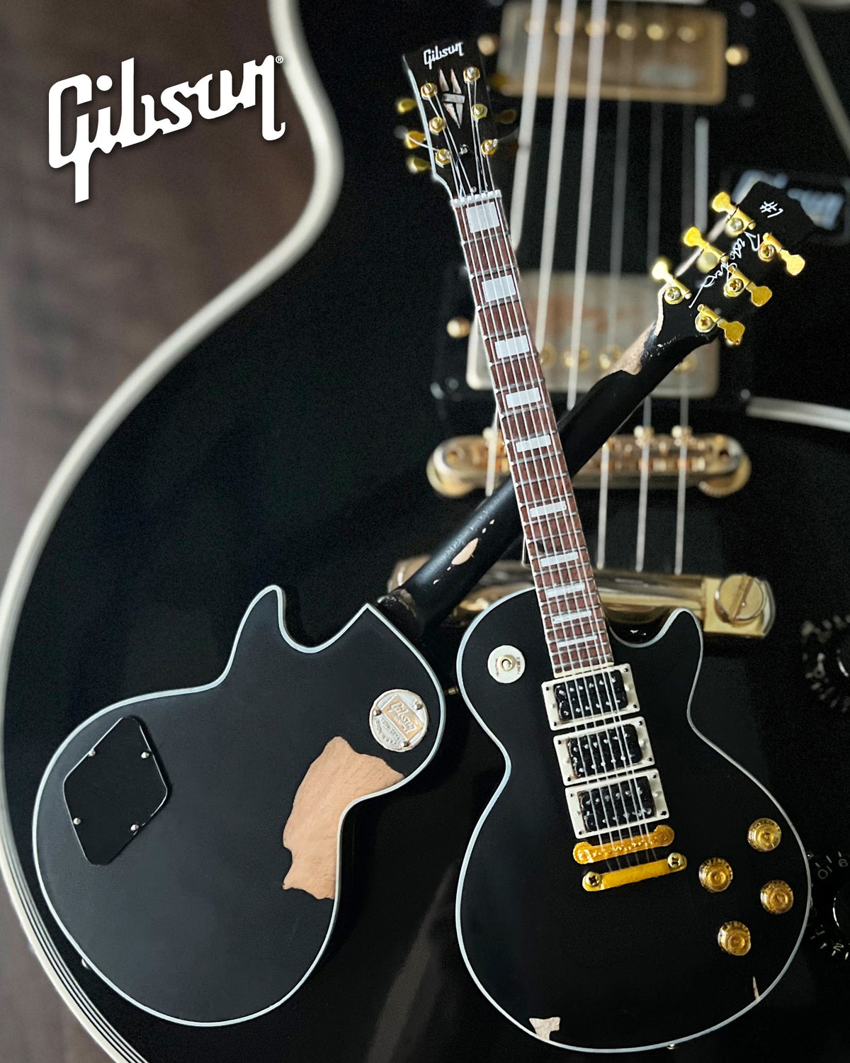 PETER FRAMPTON "PHENIX" GIBSON LES PAUL CUSTOM MINI GUITAR MODEL