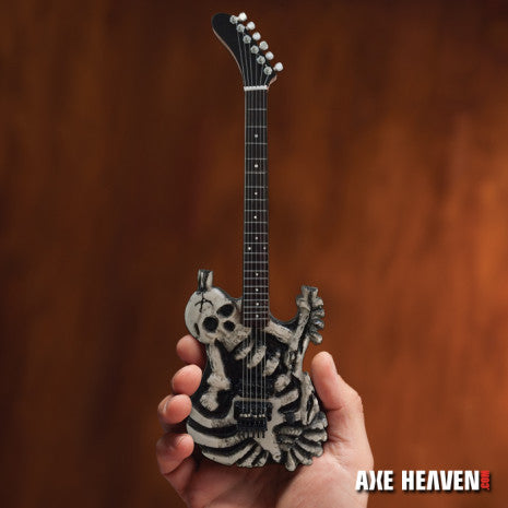 GEORGE LYNCH SIGNATURE SKULL & BONES J.FROG MINI GUITAR REPLICA COLLECTIBLE - LICENSED