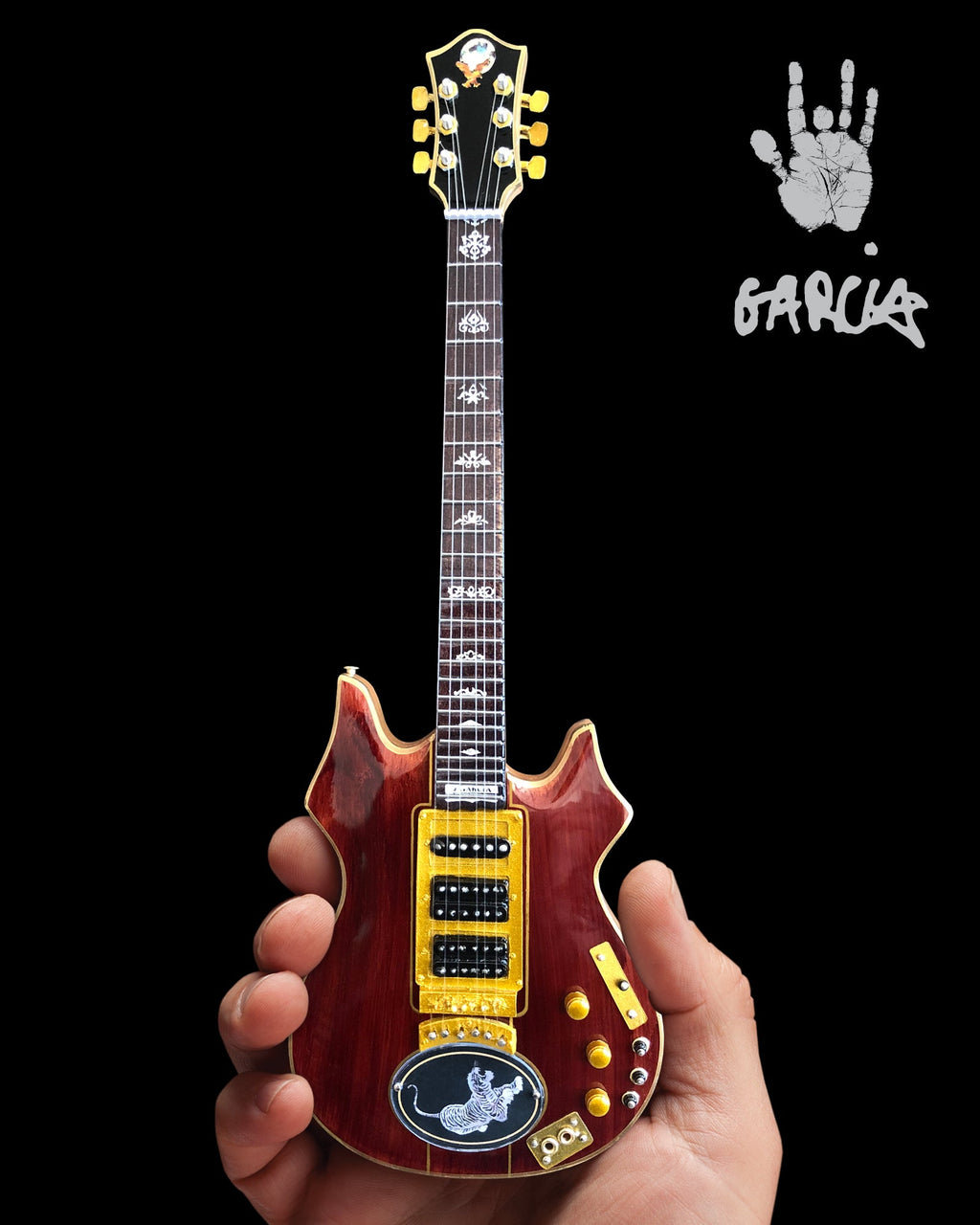 JERRY GARCIA' TIGER' TRIBUTE MINI GUITAR REPLICA - OFFICIALLY LICENSED