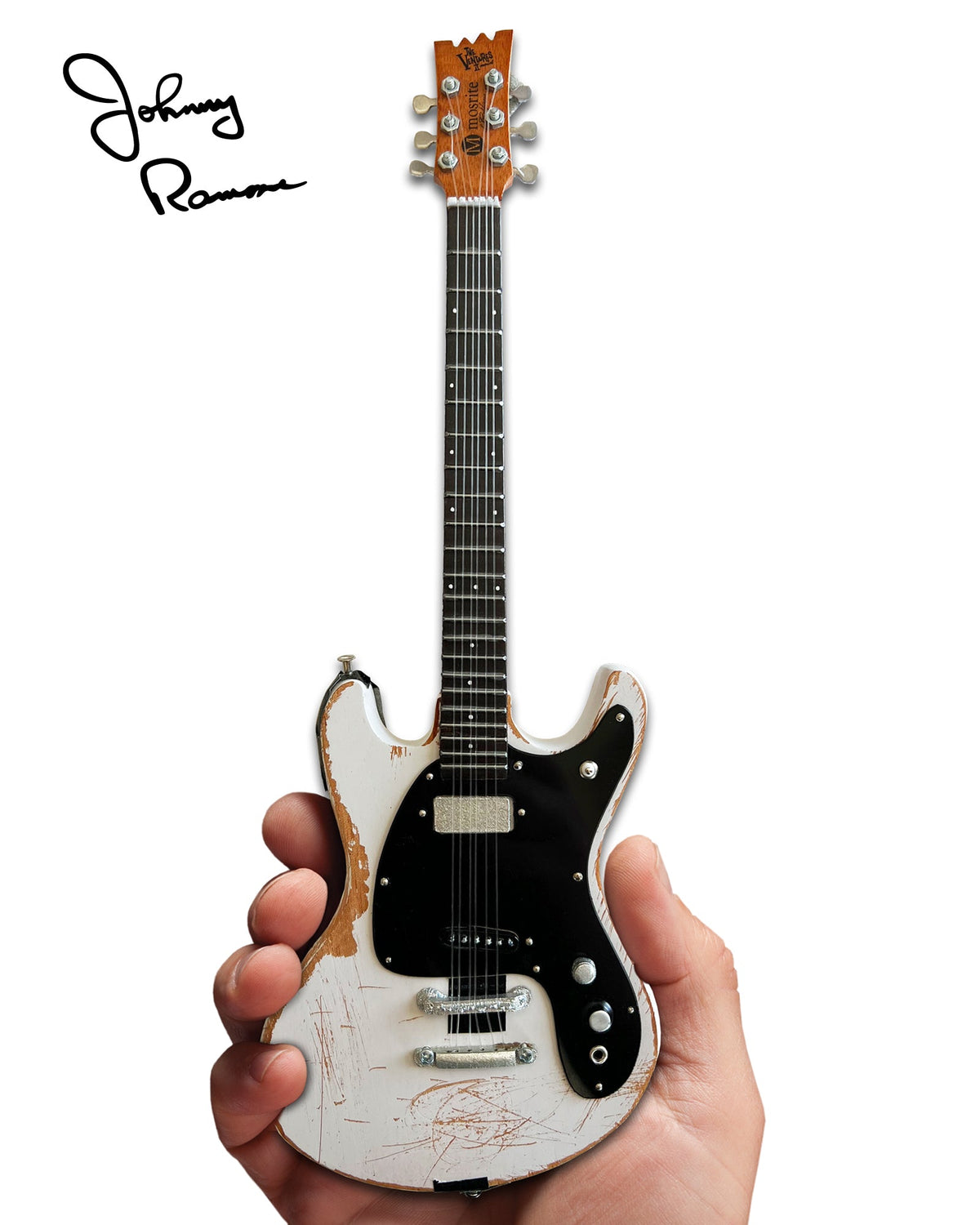 JOHNNY RAMONE SIGNATURE 1965 MOSRITE VENTURES II MINI GUITAR MODEL