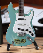 OFFICIALLY LICENSED KENNY WAYNE SHEPHERD MINI FENDER' STRAT' CROSSROADS BLUE GUITAR MODEL