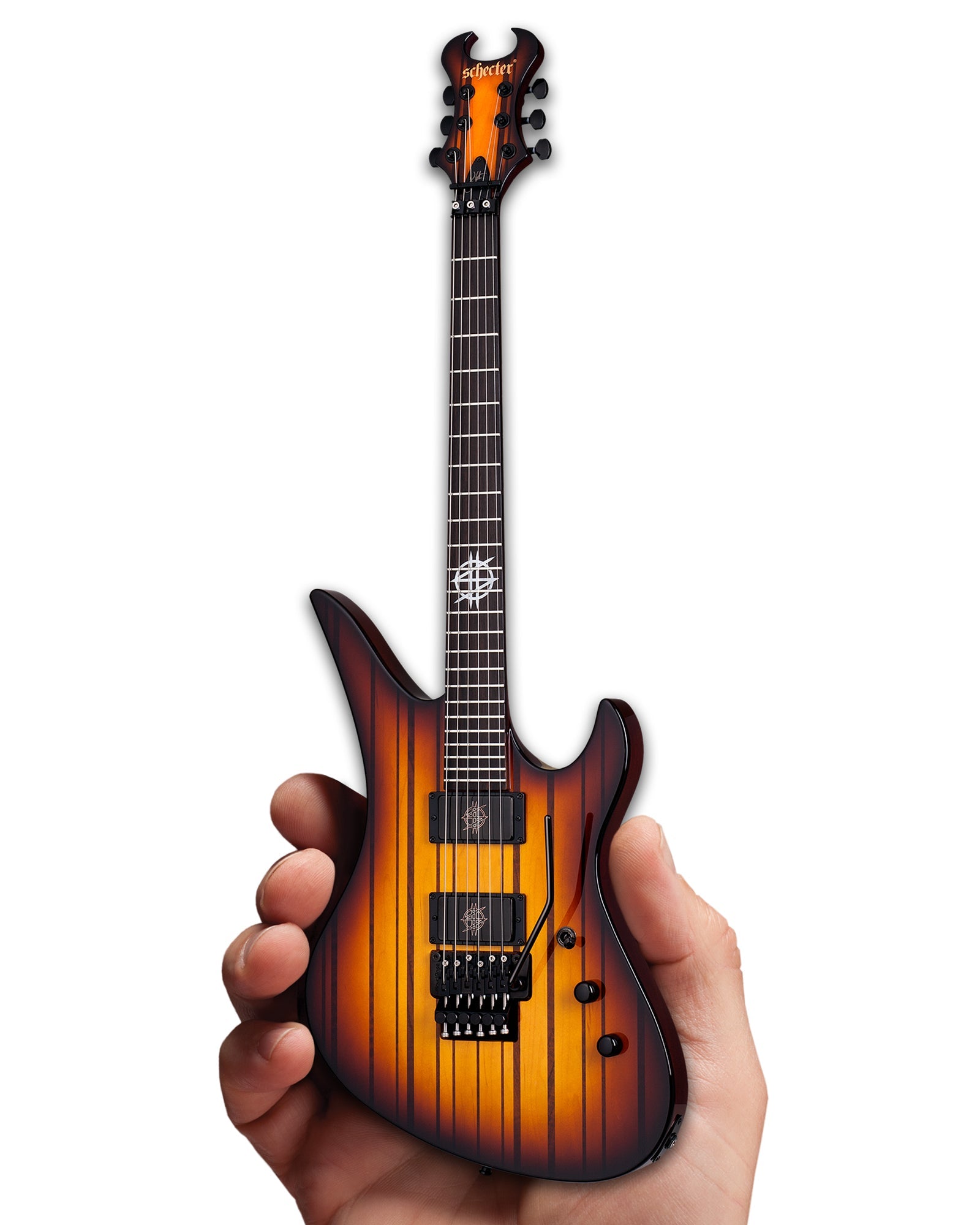 OFFICIALLY LICENSED SYNYSTER GATES FR USA SIGNATURE SCHECTER MINI GUITAR FROM AVENGED SEVENFOLD