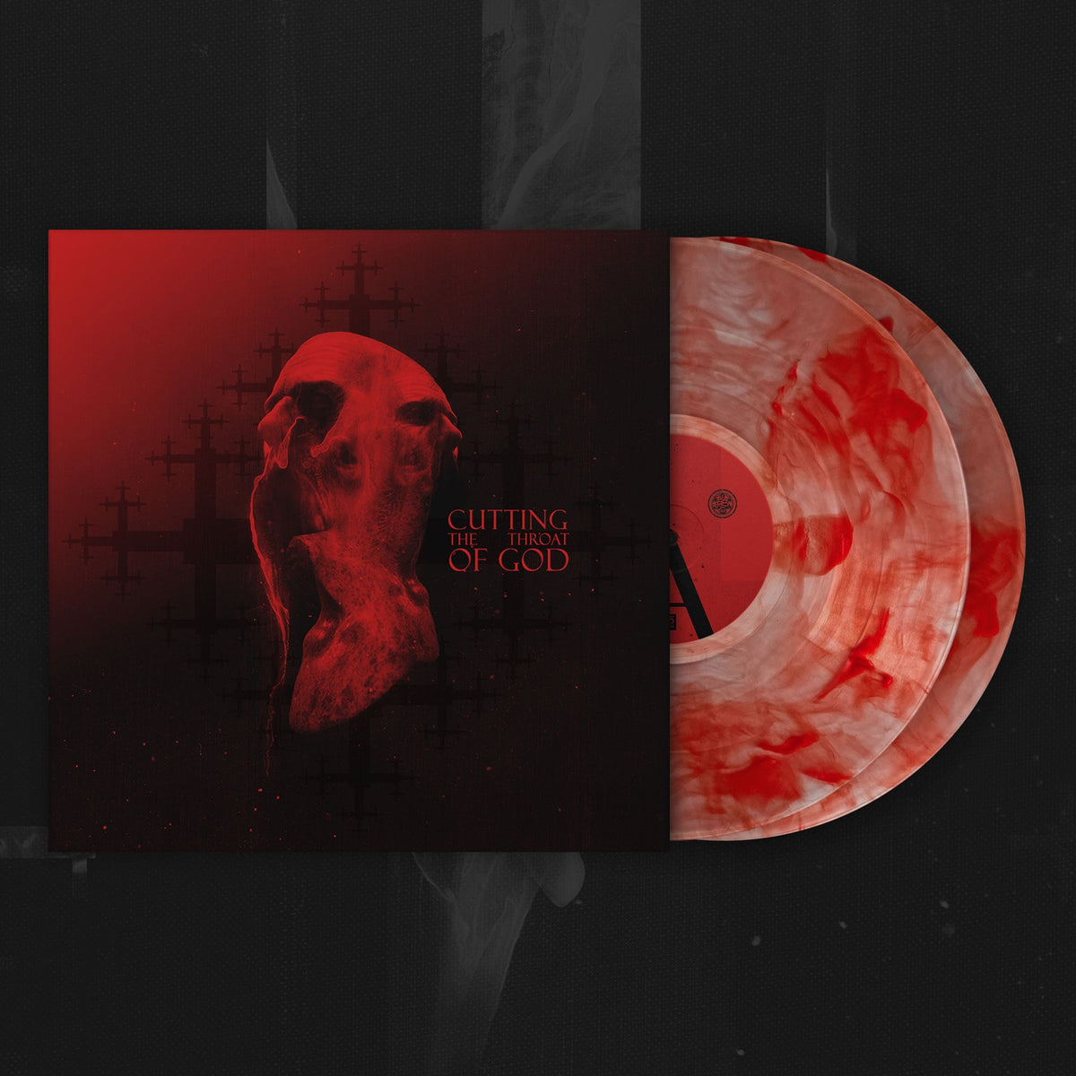 ULCERATE 'CUTTING THE THROAT OF GOD' 2LP - TRANSPARENT/RED SWIRL
