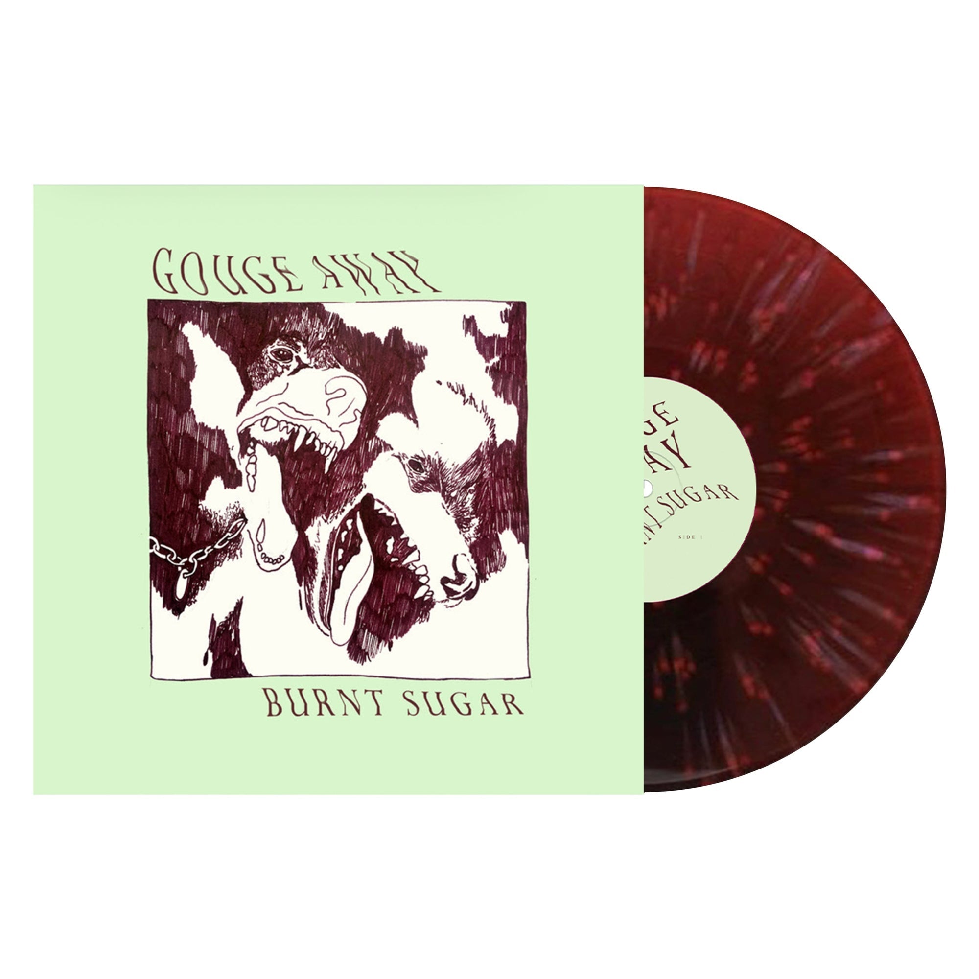 GOUGE AWAY 'BURNT SUGAR' LP - MAROON SPLATTER