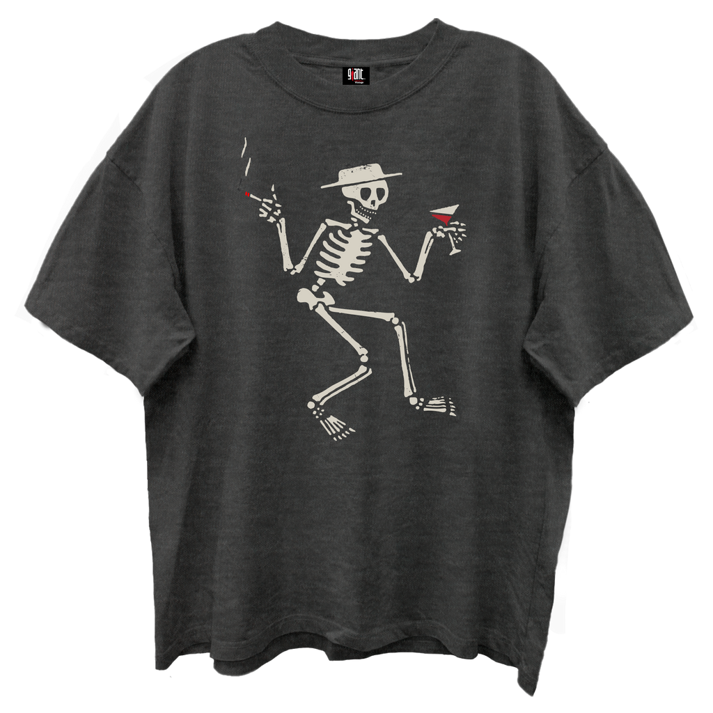 SOCIAL DISTORTION SKELLY SONG TITLE FRT/BACK VINTAGE BLACK T-SHIRT/GIANT VINTAGE
