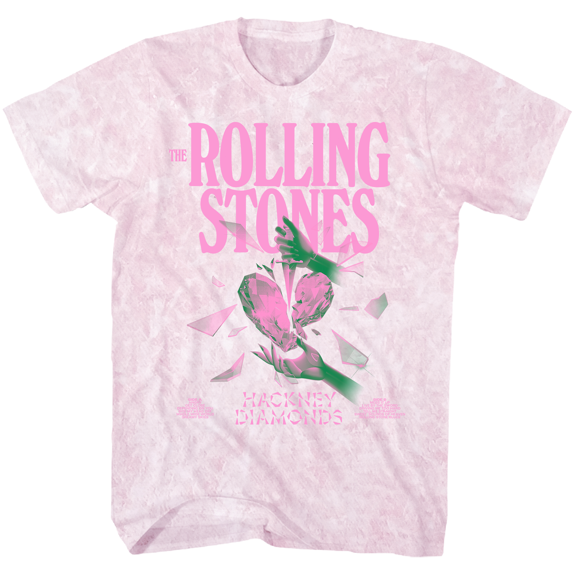 ROLLING STONES PINK MINERAL WASH HACKNEY DIAMONDS