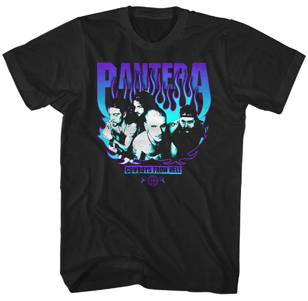 PANTERA 'CWBYS FRM HELL PRPL FLM' T-SHIRT