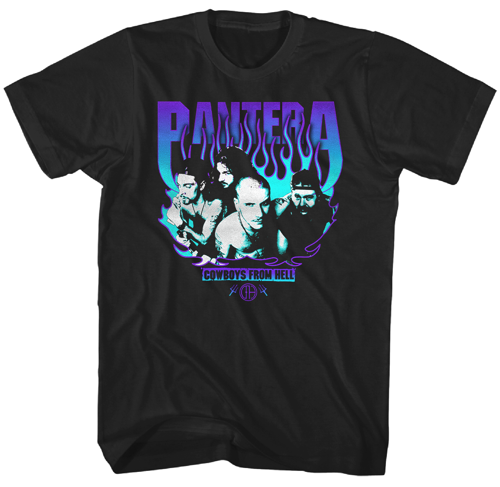 PANTERA 'CWBYS FRM HELL PRPL FLM' T-SHIRT