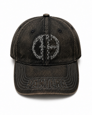 Pantera 
Acid Washed
Flat Embroidery with 
EmbroideredStitch Bill Art Black 6 Panel Dad Hat