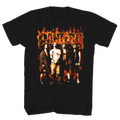 PANTERA FLAMES BAND PHOTO FRT/BACK BLACK T-SHIRT
