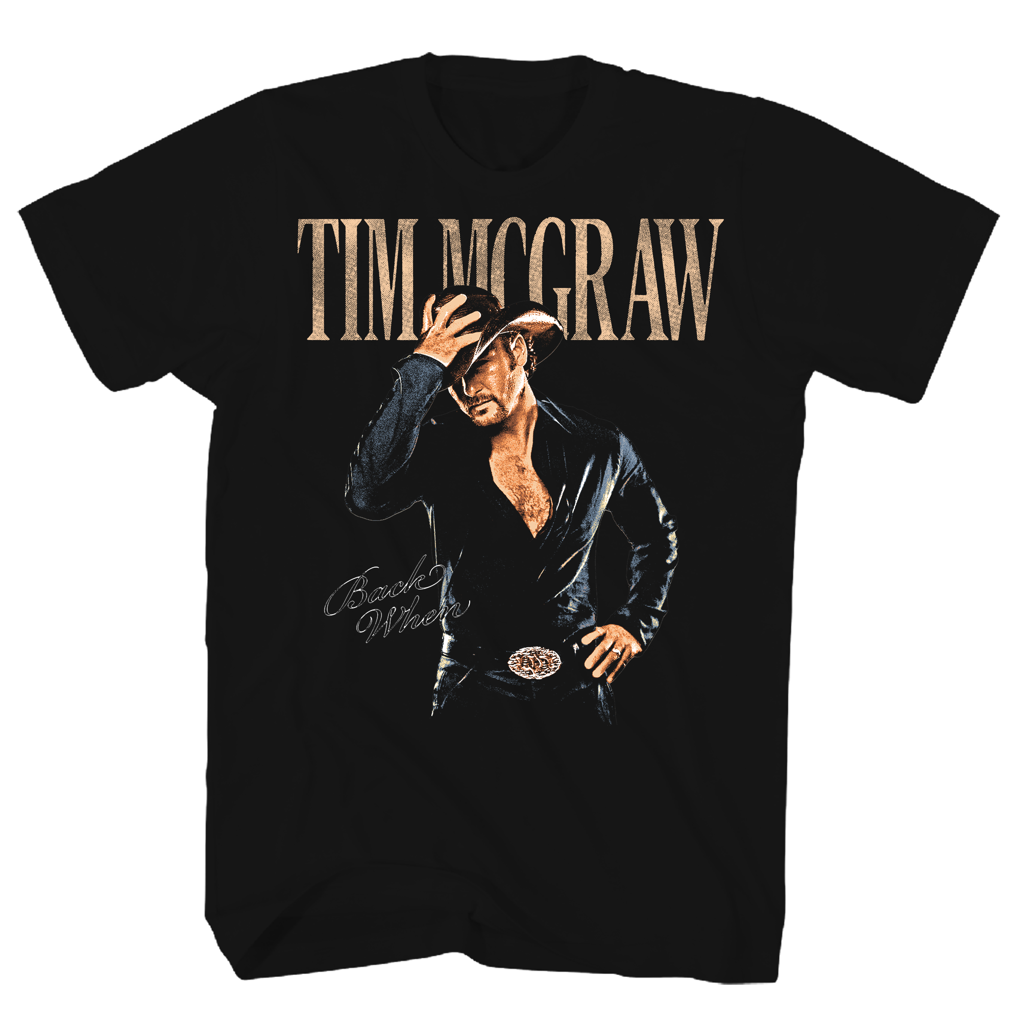 TIM MCGRAW BACK WHEN BLACK TEE