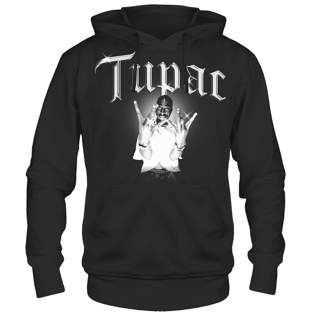 TUPAC PHOTO BLK HOODY