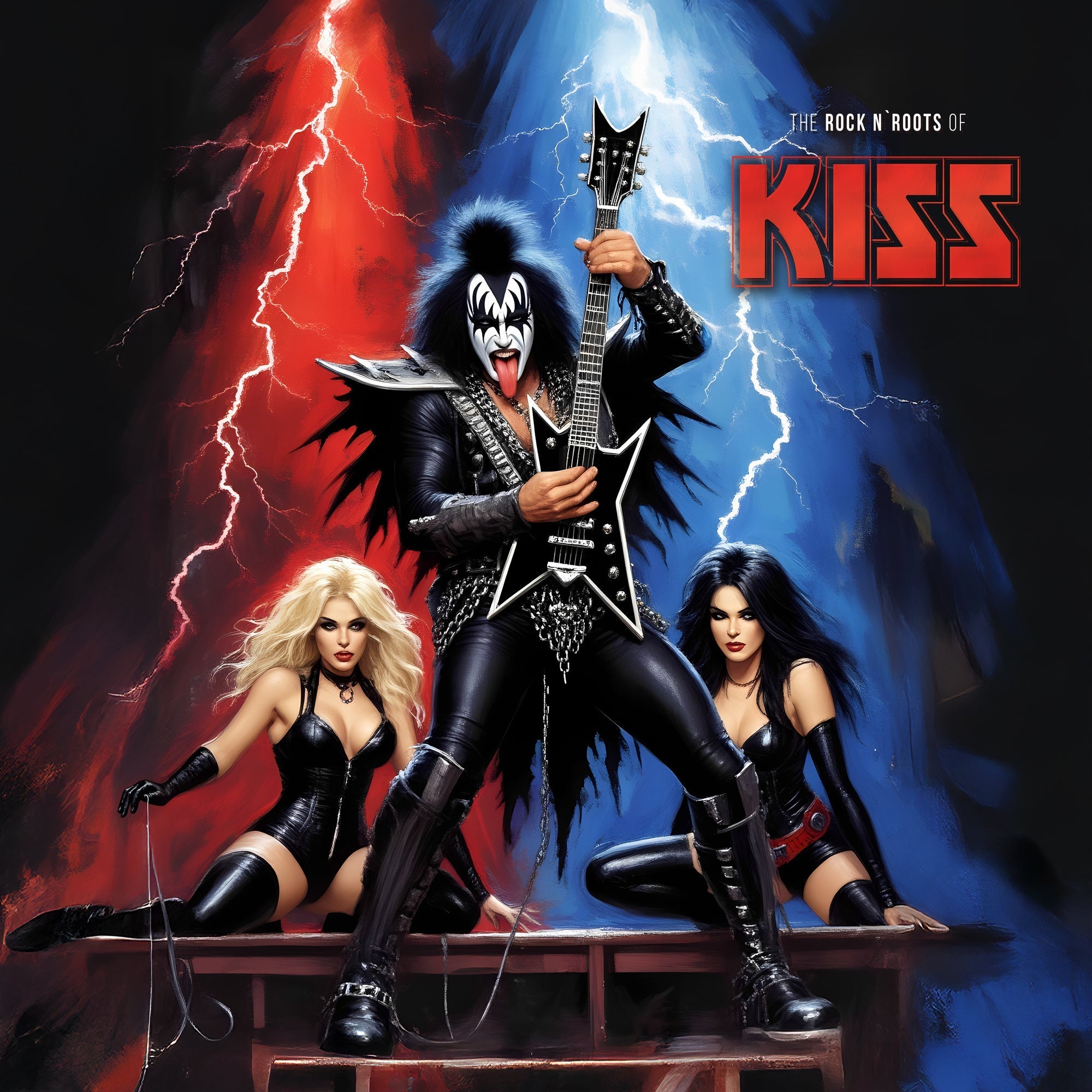 KISS 'THE ROCK N' ROOTS OF KISS' LP - LTD.