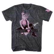 MACHINE GUN KELLY GUITAR PHOTO BLACK MINERAL WASH TEE