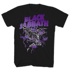 BLACK SABBATH HENRY PURPLE LIGHTENING BLACK T-SHIRT