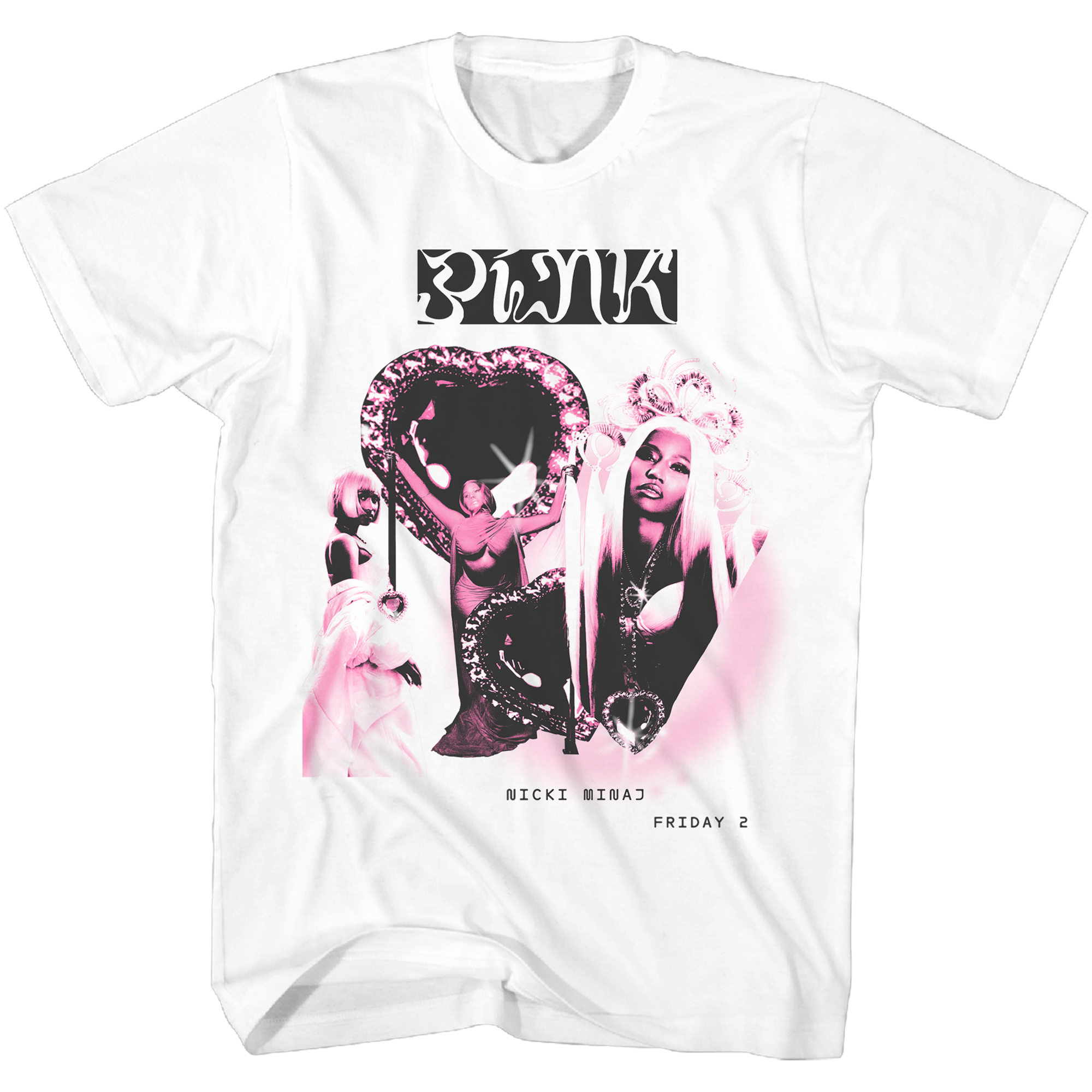 NICKI MINAJ WHITE HEART COLLAGE