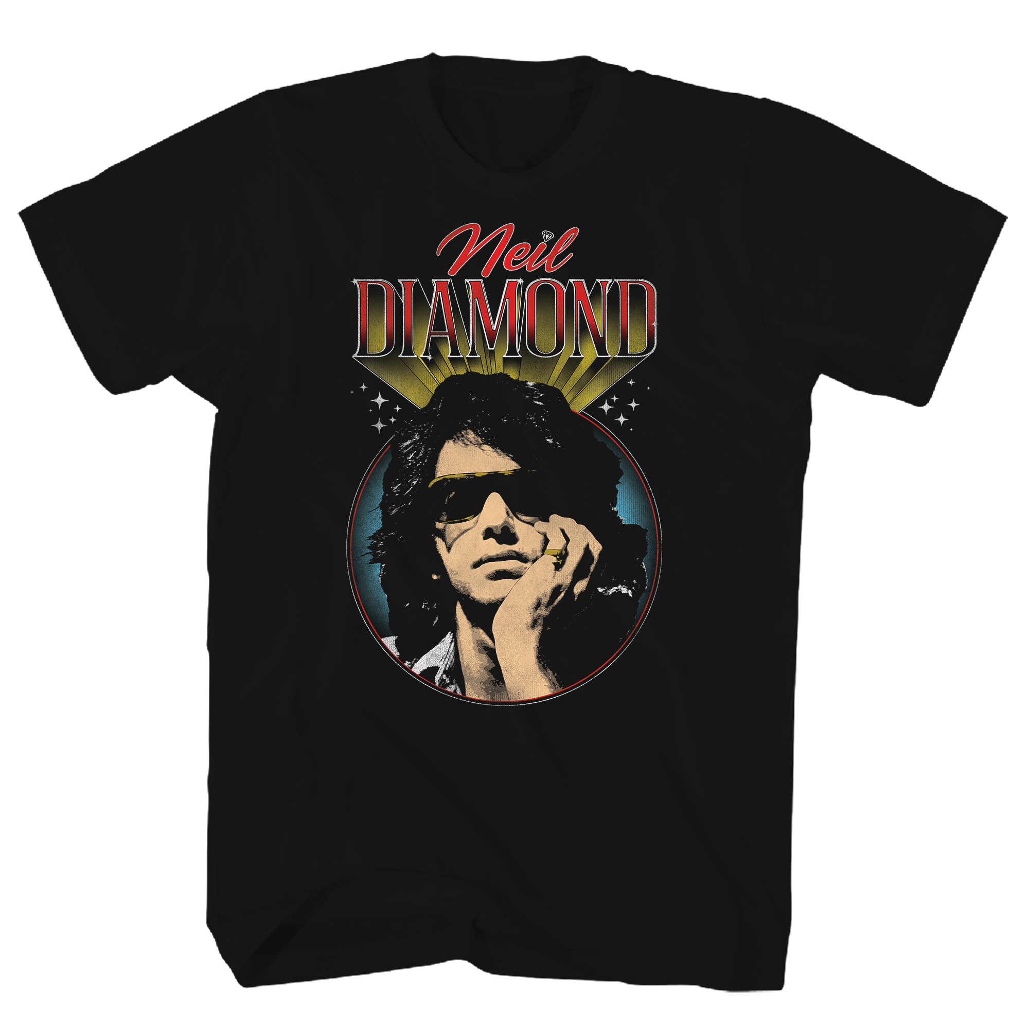 NEIL DIAMOND VINTAGE PHOTO BLACK TEE