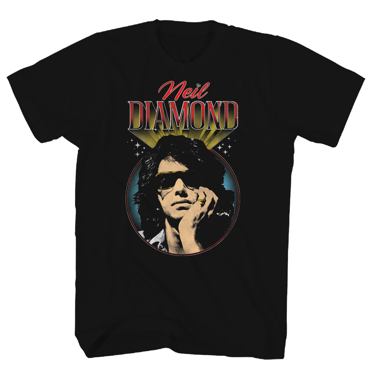NEIL DIAMOND VINTAGE PHOTO BLACK TEE