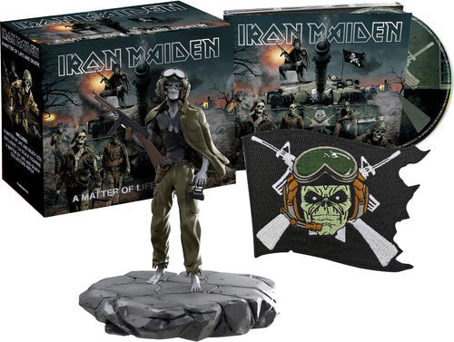 IRON MAIDEN 'MATTER OF LIFE & DEATH' CD + ACTION FIGURE